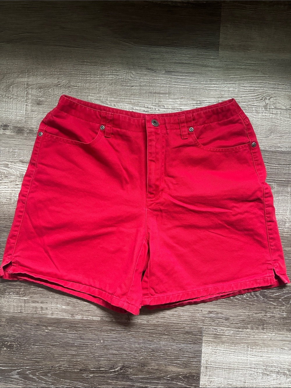 Liz Claiborne Red Cotton Shorts